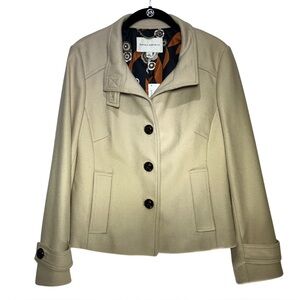 Banana Republic Beige Wool Blend Jacket Women’s Medium NWT Minor Flaws